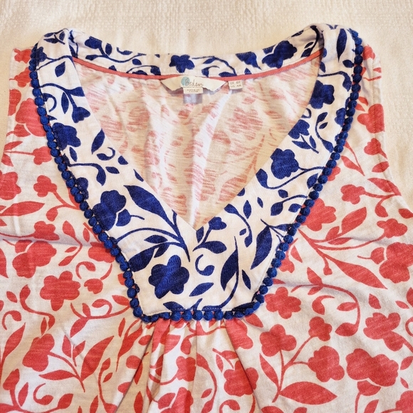 Boden women's size US 4R sleeveless V neck dress VGUC - Picture 2 of 5